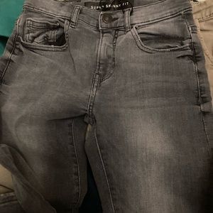 Zara boys s10 skinny jeans - gray